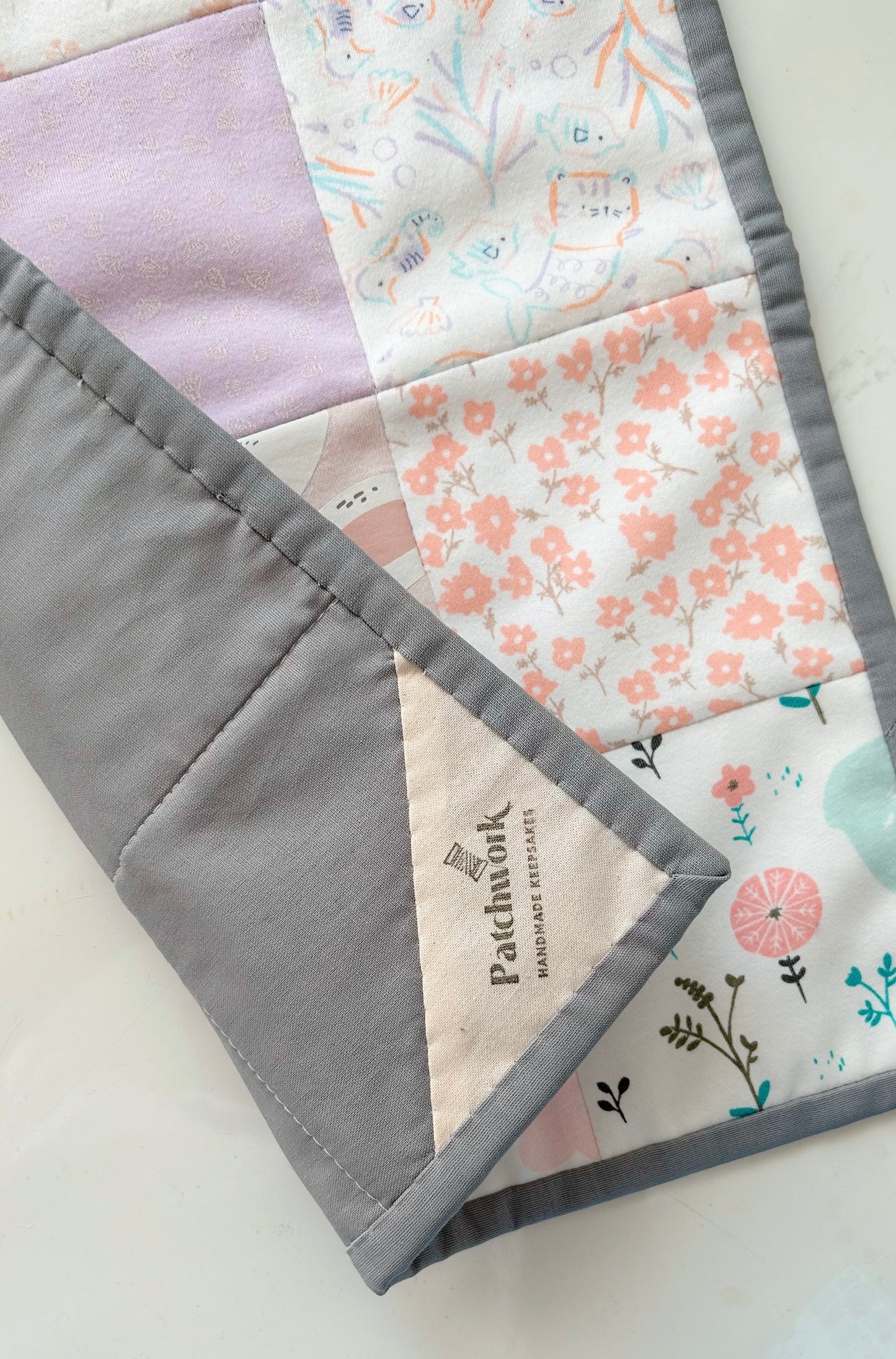 Mini Keepsake Memory Quilt - 4inch square blocks