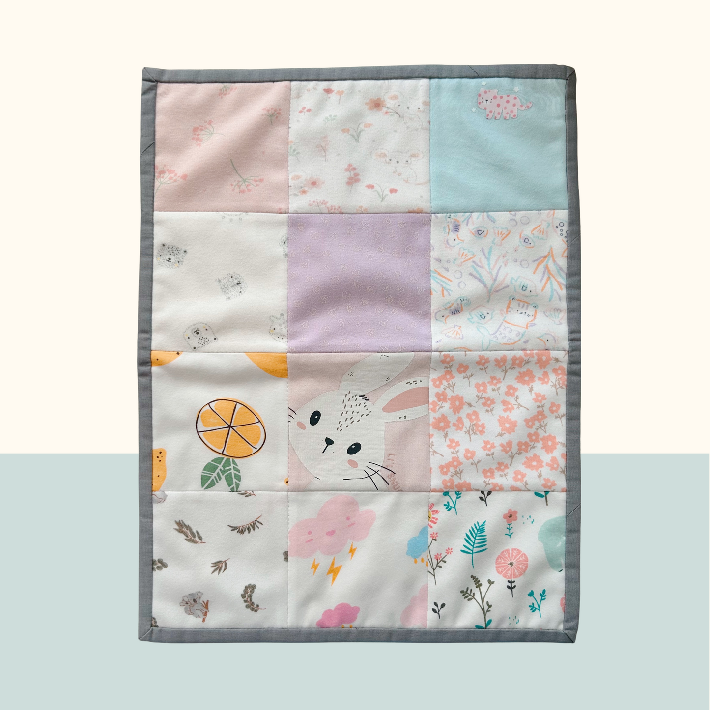 Mini Keepsake Memory Quilt - 4inch square blocks